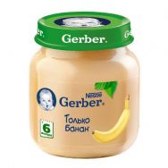 Gerber пюре банан, 130 г